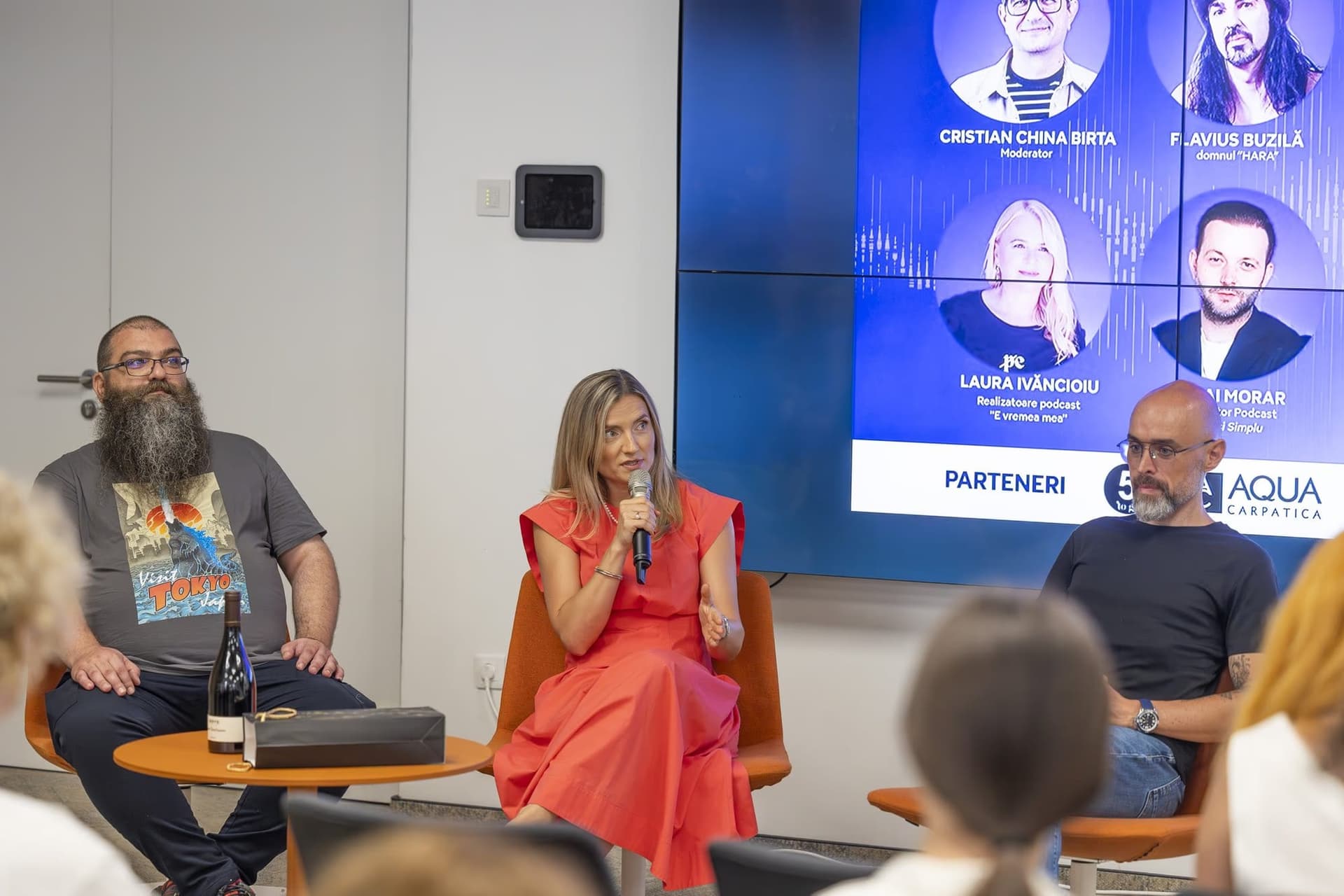 A 3. panel — balról jobbra: Andrei Pogăciaș, Manuela Ciugudean és Răzvan Vintilescu.