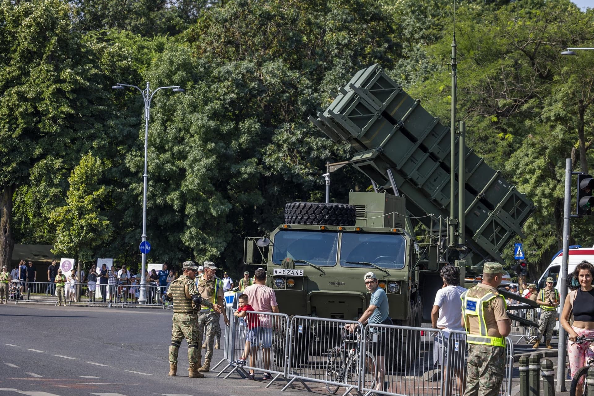 A Patriot-rendszer a statikus kiállításon. Fotó: AdiCoco.com