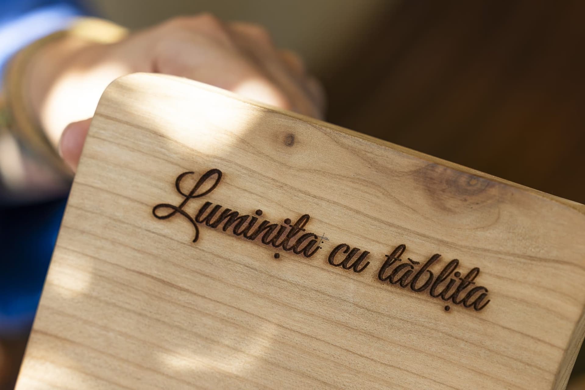 Tăblița gravată a atelierului Luminița cu tăblița
