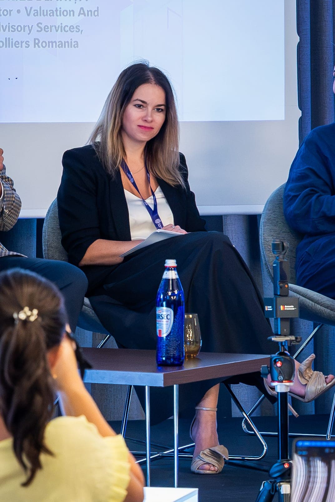 Adriana Dobre on stage during the residential panel