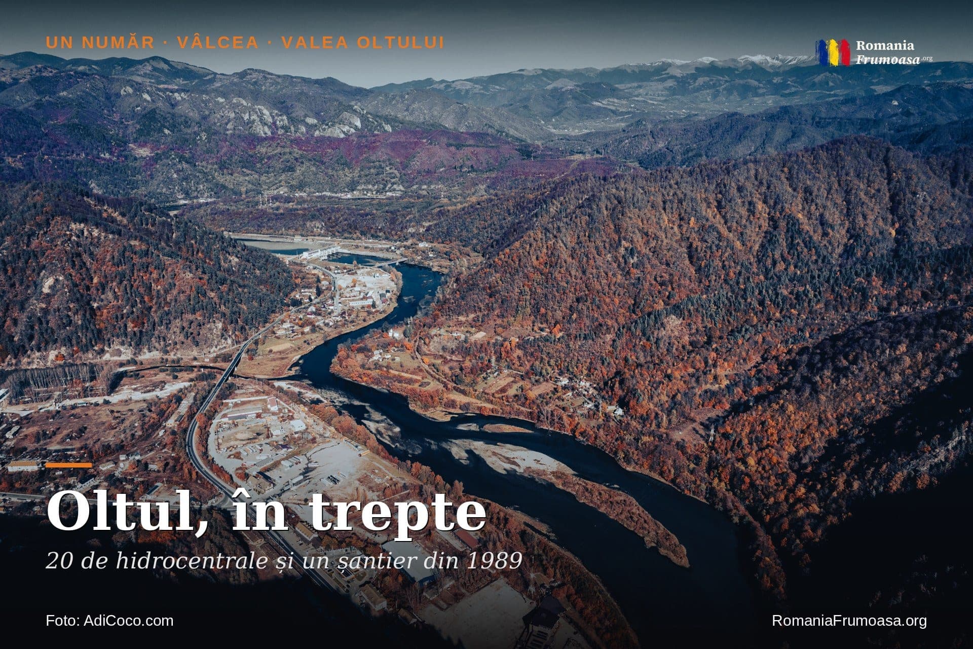 Oltul, în trepte: 20 de hidrocentrale și un șantier din 1989